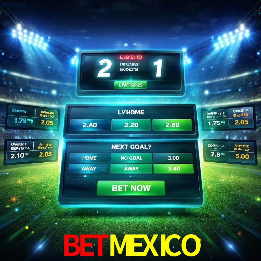 Vista de apuestas en vivo BETMEXICO durante un partido en curso